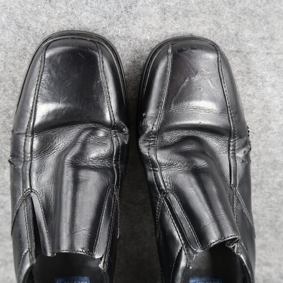 Nunn Bush Shoes Mens 9 Loafer Dress Formal Leather Slip On Black Square Toe Work - Picture 7 of 11